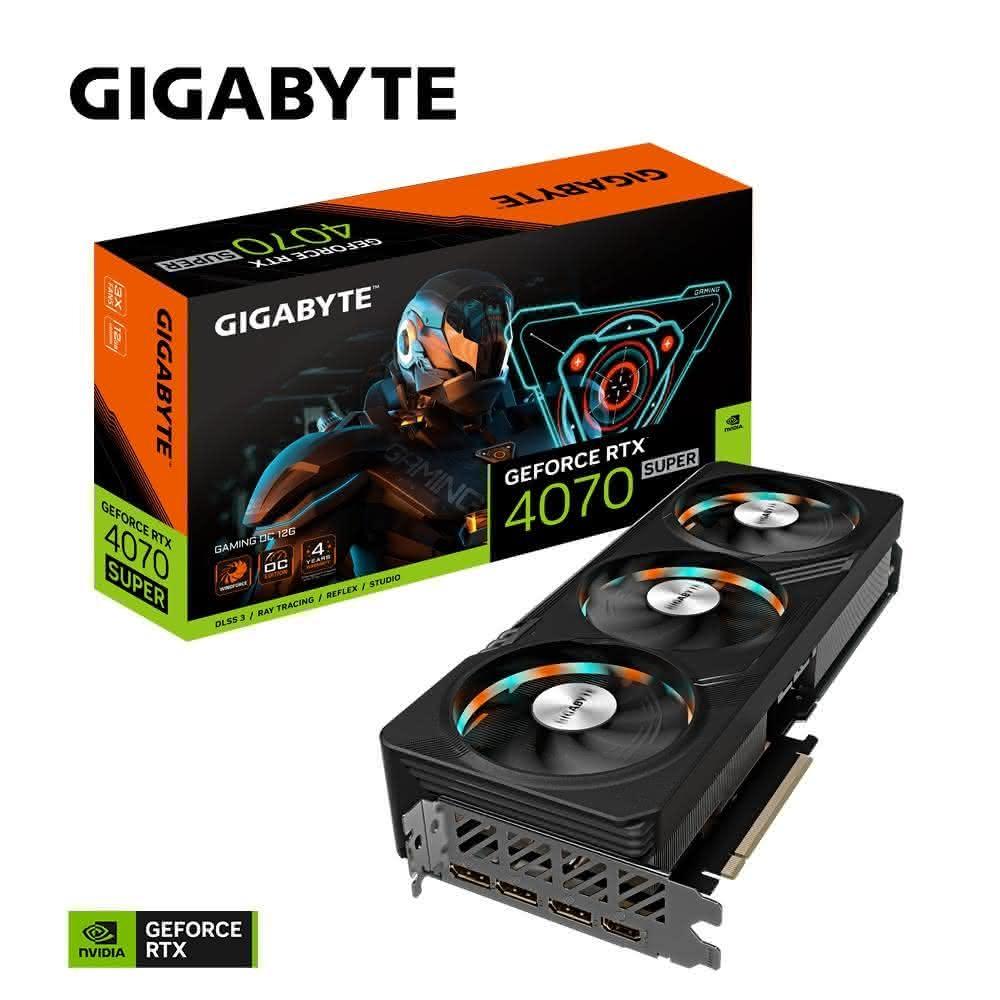 【GIGABYTE 技嘉】技嘉 RTX4070 SUPER GAMING OC 12G 顯示卡 30cm