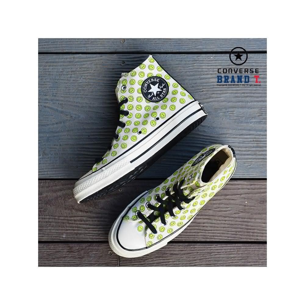 【BRAND T.INC】CONVERSE CHUCK 70S 1970 167637C 滿版 笑臉 微笑 三星標 高筒帆布鞋