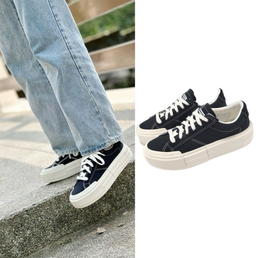 【CONVERSE】CONVERSE CHUCK TAYLOR ALL STAR CRUISE 厚底 解構 帆布鞋 黑 A08789C