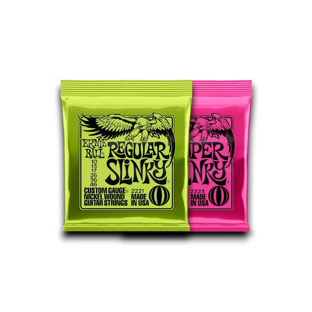 【ERNIE BALL】原廠美國製造 SUPER SLINKY電吉他弦｜品質保證(紅鷹 綠鷹 吉他弦 琴弦 Strings 2221 2223)