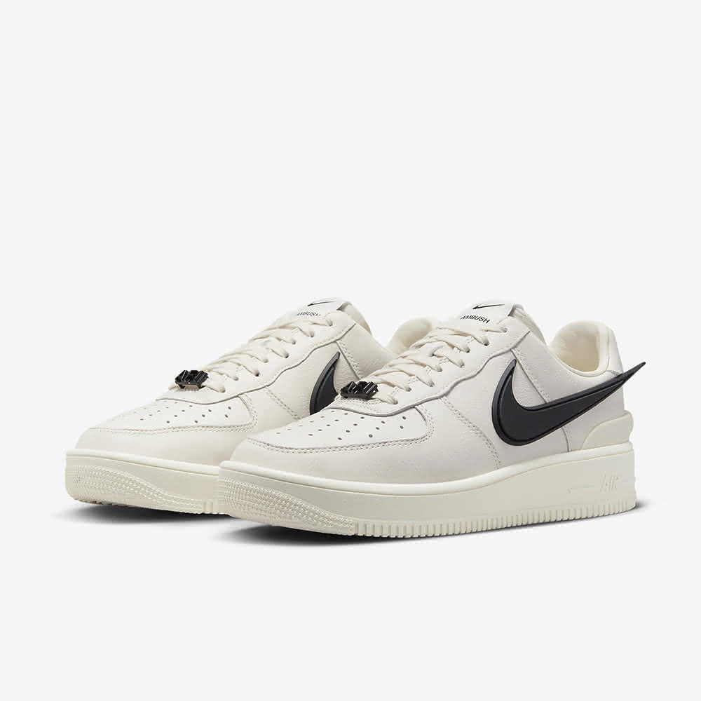 【NIKE 耐吉】Ambush x Nike Air Force 1 Low Phantom 米白黑勾 DV3464-002(Ambush)