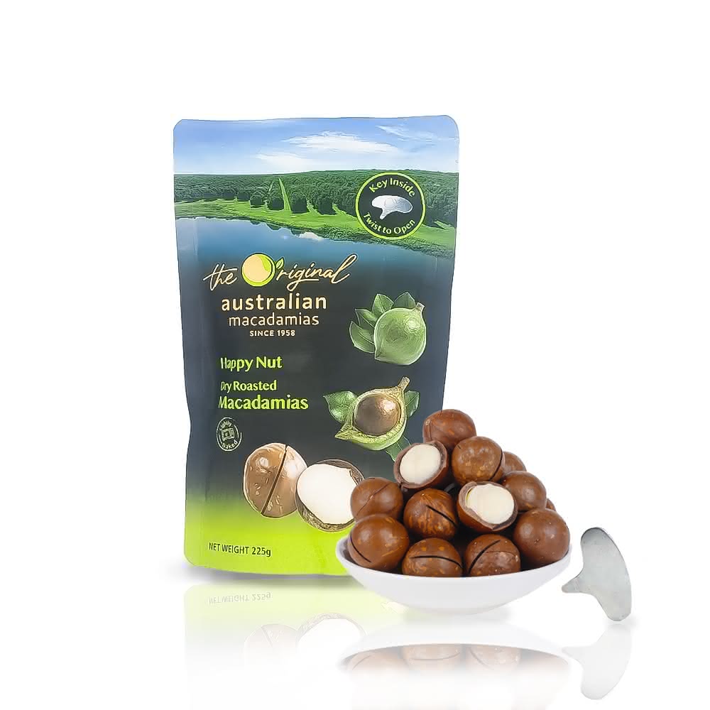 澳洲 macadamias australia 帶殼夏威夷火山豆 原味225g(內附開殼器)