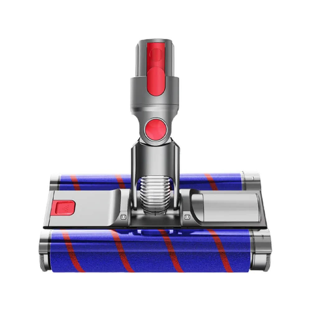 【Have Green Days 綠綠好日】適用 Dyson V7/V8/V10/V11 雙滾輪帶燈款地板 軟絨吸頭(吸塵器 掃地機器人 濾芯濾網)