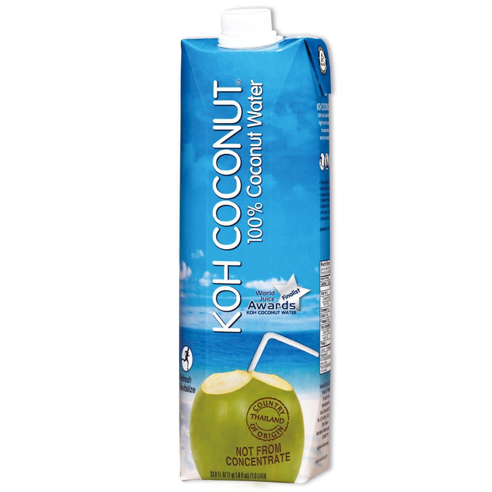 【KOH COCONUT 酷椰嶼】100%純椰子汁 鋁箔包1000ml 滿箱12入(椰子汁)