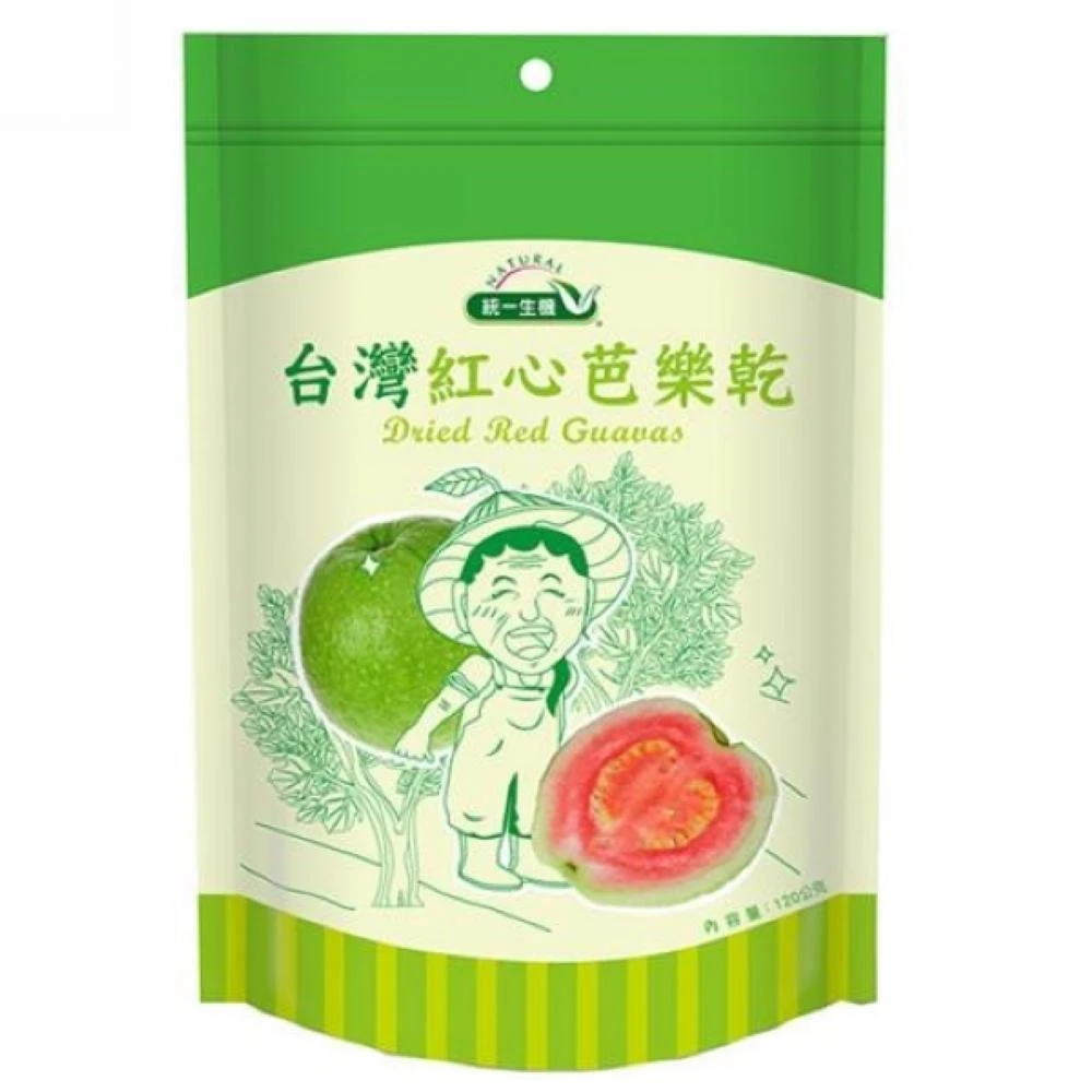 統一生機 台灣紅心芭樂乾 120g/袋