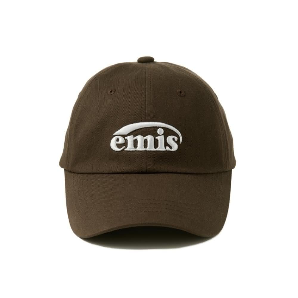 韓國 emis NEW LOGO EMIS CAP 韓製 棒球帽 LOGO刺繡 棕色BROWN