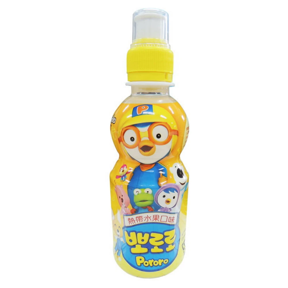 【Paldo 八道】韓國 Pororo 啵樂樂乳酸飲料〈熱帶水果 〉235ml