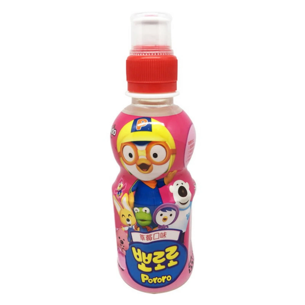 【Paldo 八道】韓國 Pororo 啵樂樂乳酸飲料〈草莓 〉235ml