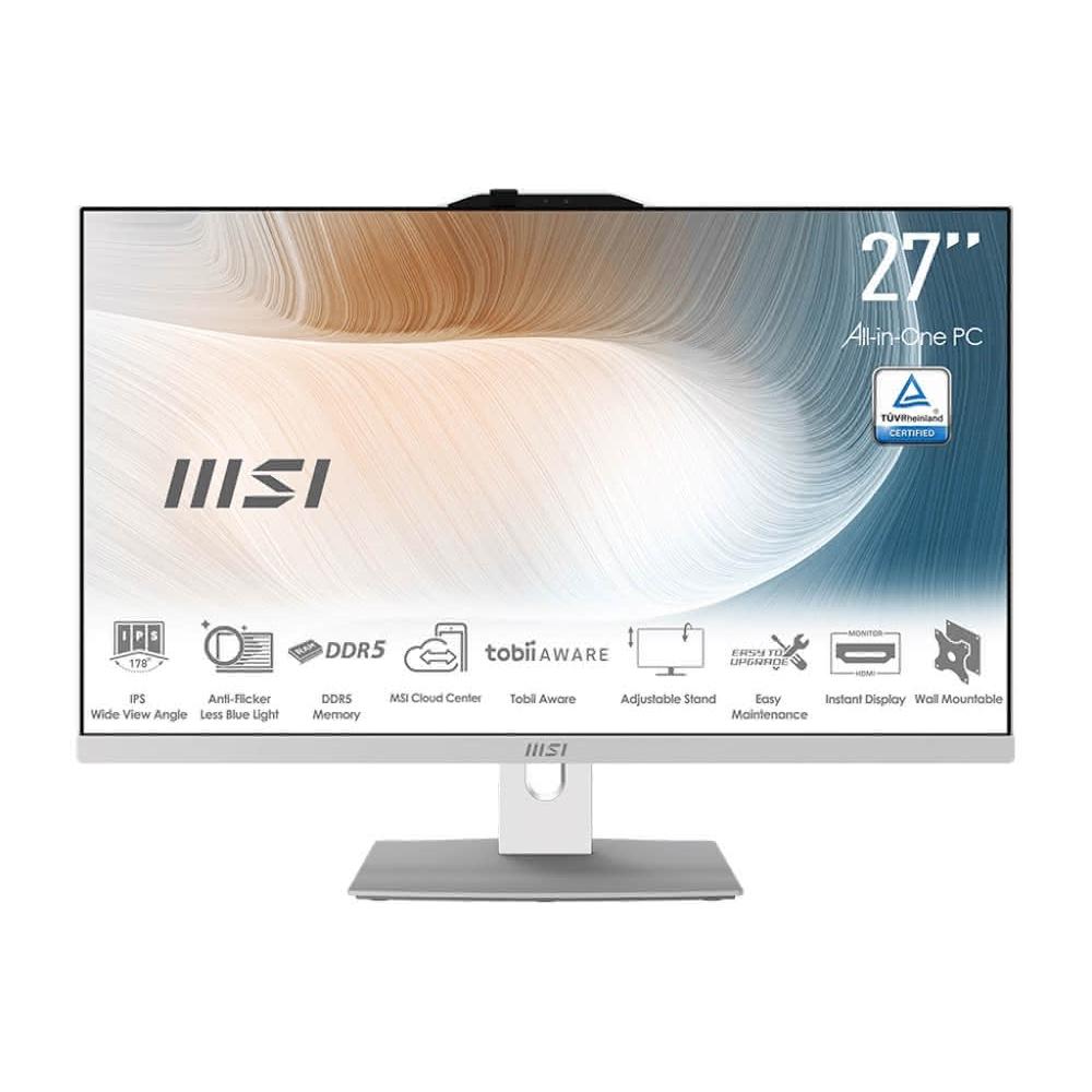 【MSI 微星】Modern AM272P 1M-859TW-SP6 27型 白 特仕版(Intel Core 5 120U/32G DDR5/2TB PCIE/W11)