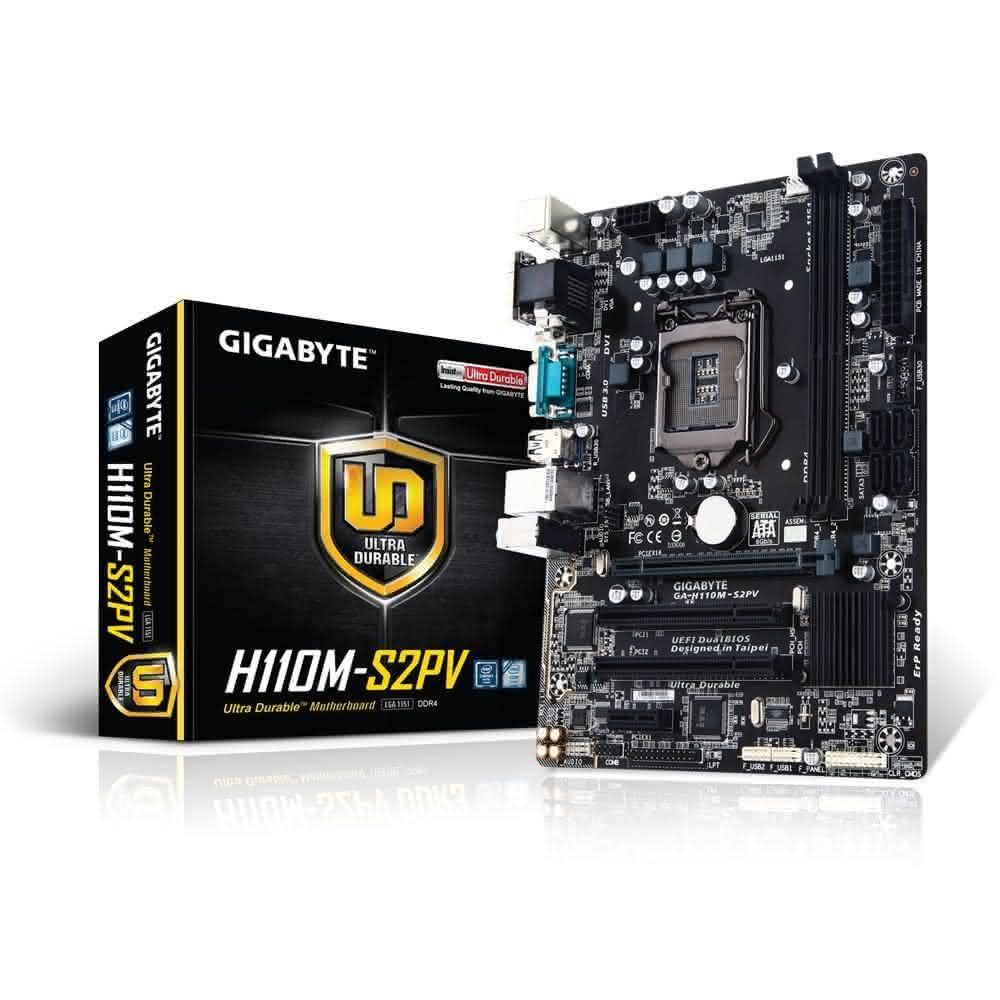 【GIGABYTE 技嘉】GIGABYTE技嘉 H110M-S2PV M-ATX 1151腳位/主機板