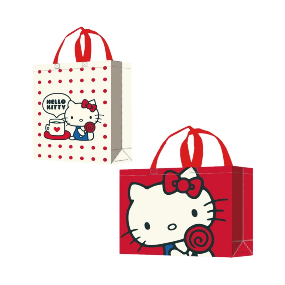 【HELLO KITTY】環保大容量防水提袋/購物袋 11L/18L(多款任選/平行輸入)