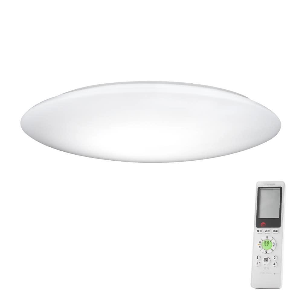 【TOSHIBA 東芝】5-6坪 40W 希望 LED 調光調色美肌 遙控吸頂燈(LEDTWRAP12-M10)