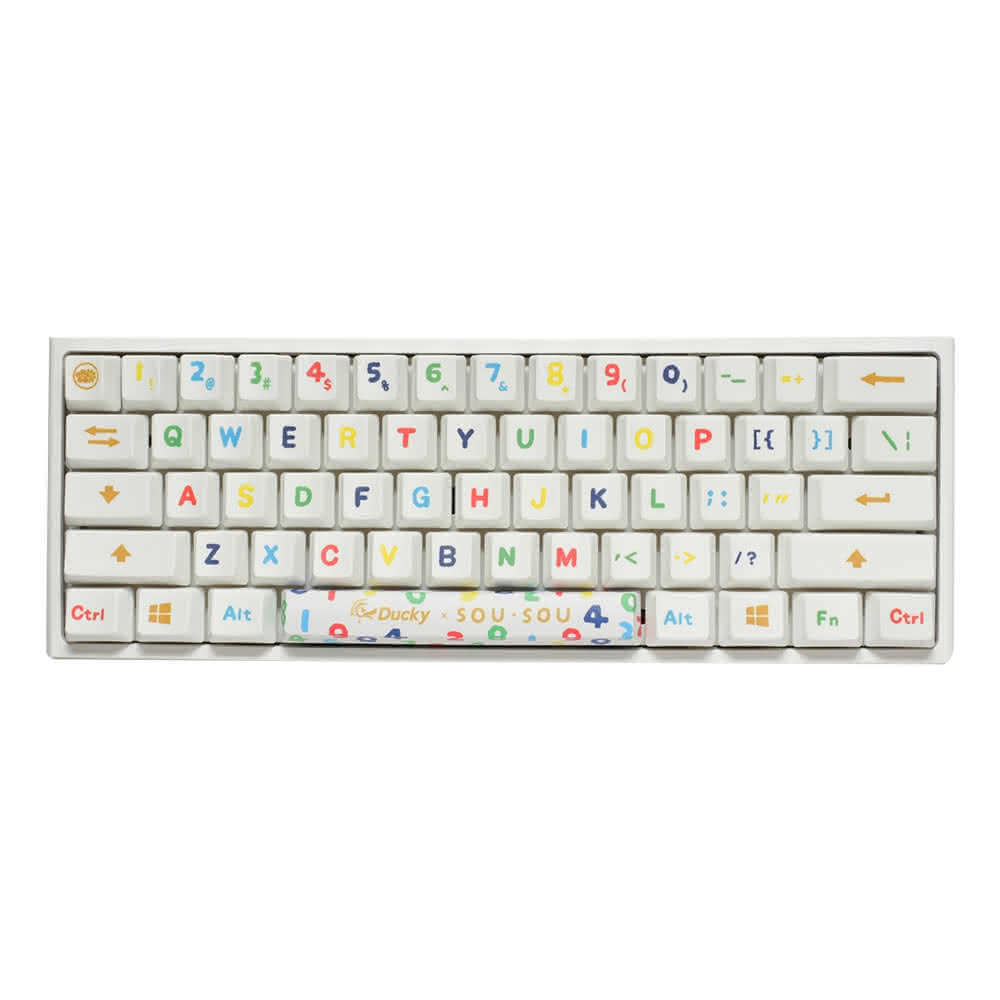 【Ducky】X SOU．SOU One 2 Mini 茶軸英文 RGB 60%聯名限定版鍵盤