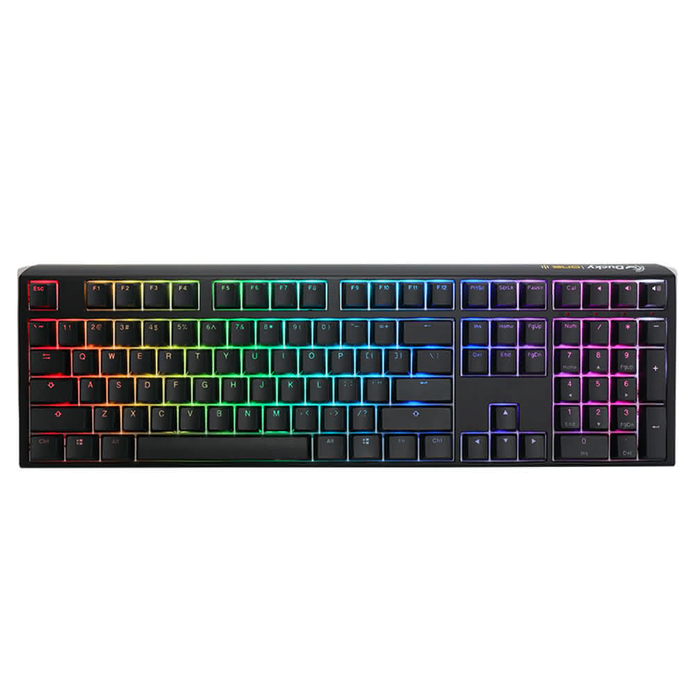 【Ducky】創傑 One 3 RGB 紅軸中文 PBT 機械式鍵盤(經典黑)