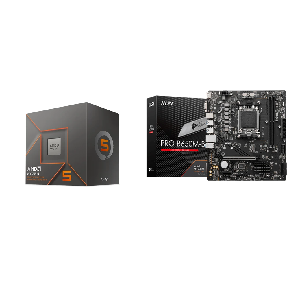 【AMD 超微】⟪自MO價⟫ AMD R5 8500G+微星 PRO B650M-B M-ATX主機板