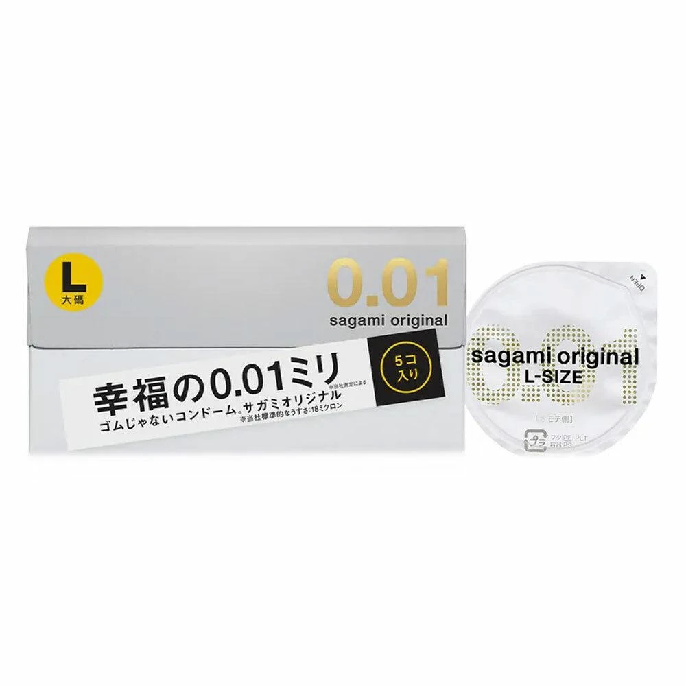 【Dr. 情趣】相模Sagami 0.01PU保險套 L加大 5入/盒保險套