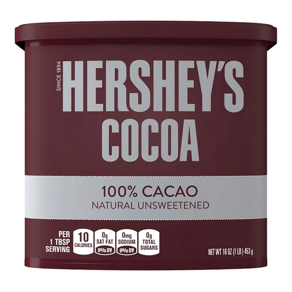 【Hersheys 好時】HERSHEYS好時 無糖 100%純巧克力粉 453g/ 罐 /無糖(純可可粉不含糖及奶精)