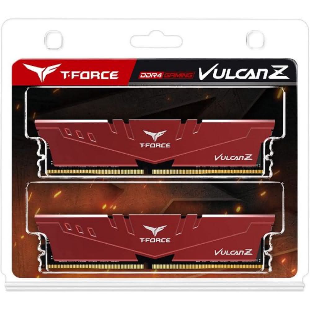 【Team 十銓】T-FORCE VULCAN 火神系列 DDR5-6000 32GB16Gx2 CL38 紅色(桌上型超頻記憶體)