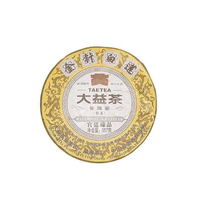 WEB限定カラー 大益茶】大益普洱熟茶357g 金針白蓮1301「茶有大益」 茶