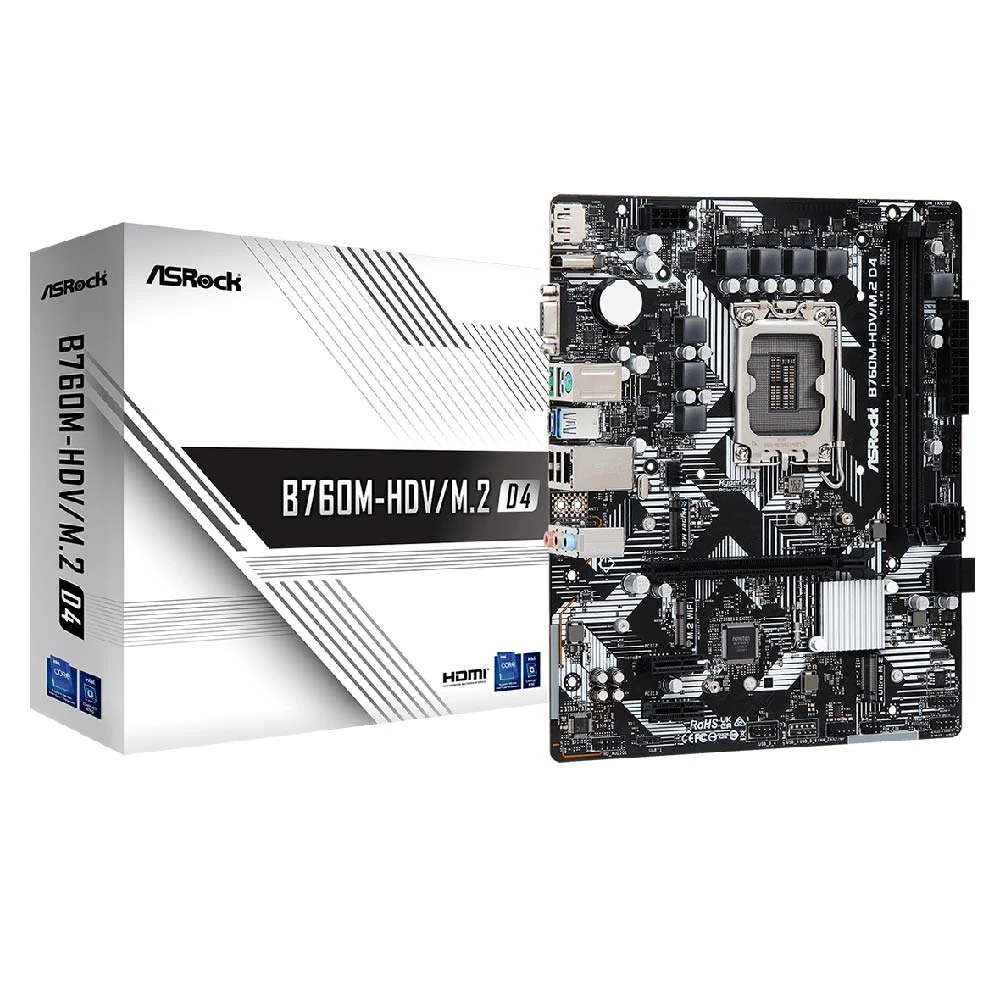 【ASRock 華擎】B760M-HDV/M.2 DDR4(MATX INTEL主機板)