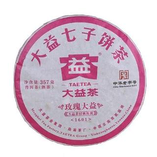 送料無料 いつまで 大益茶】大益普洱熟茶357g 玫瑰大益1601「茶有大益」 茶