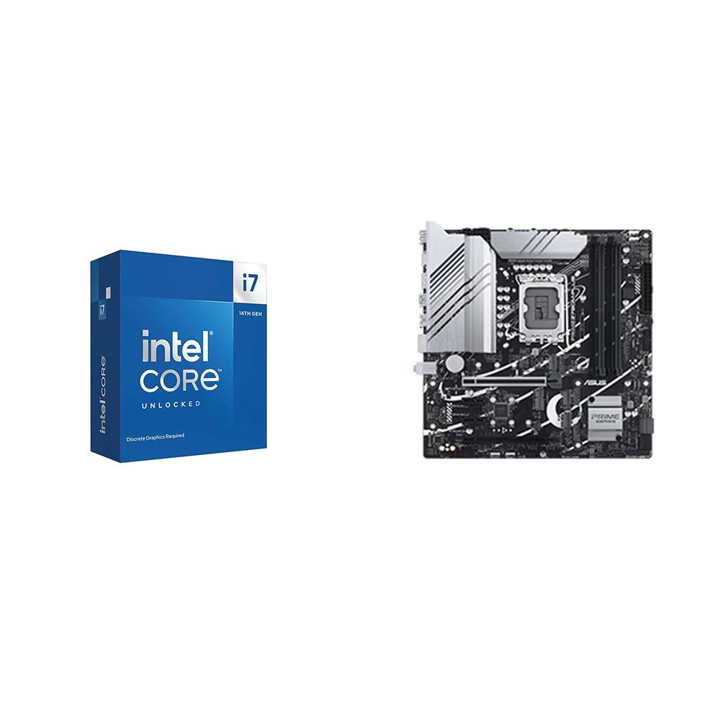 【Intel 英特爾】《自MO價》i7-14700KF+華碩 PRIME Z790M-PLUS-CSM D5 M-ATX主機板