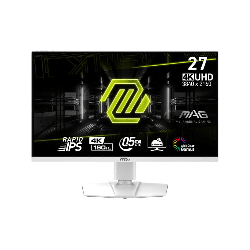 【MSI 微星】MSI 微星 MAG 274URFW 電競螢幕 白色(27型/4K/IPS/HDR 400/160Hz)