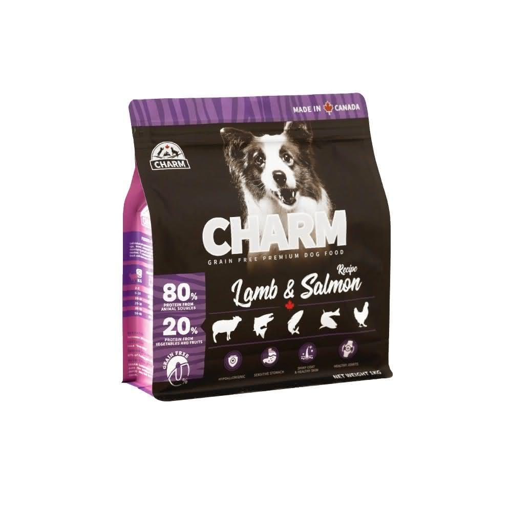 【CHARM 野性魅力】羊肉鮭魚配方犬 1KG 犬糧 狗飼料(狗糧寵物飼料寵物食品)