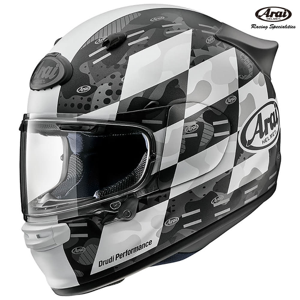 【Arai】ASTRO-GX Checker White 消光色 全罩 休旅巡航通勤適用 安全帽 公司貨(彩繪帽)