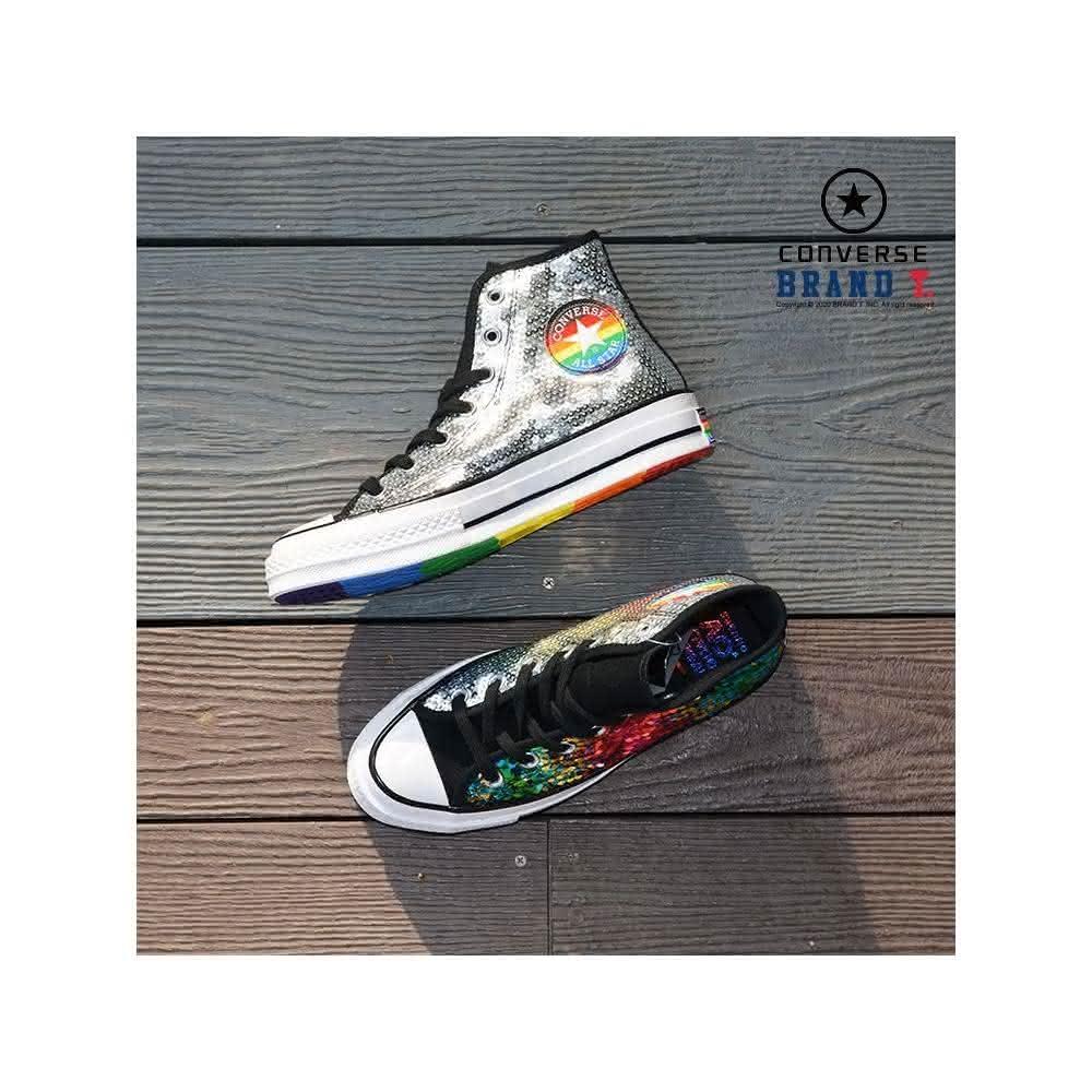 【BRAND T.INC】CONVERSE CHUCK 70S 1970 167755C 彩虹 漸變 亮片 三星標 高筒帆布鞋