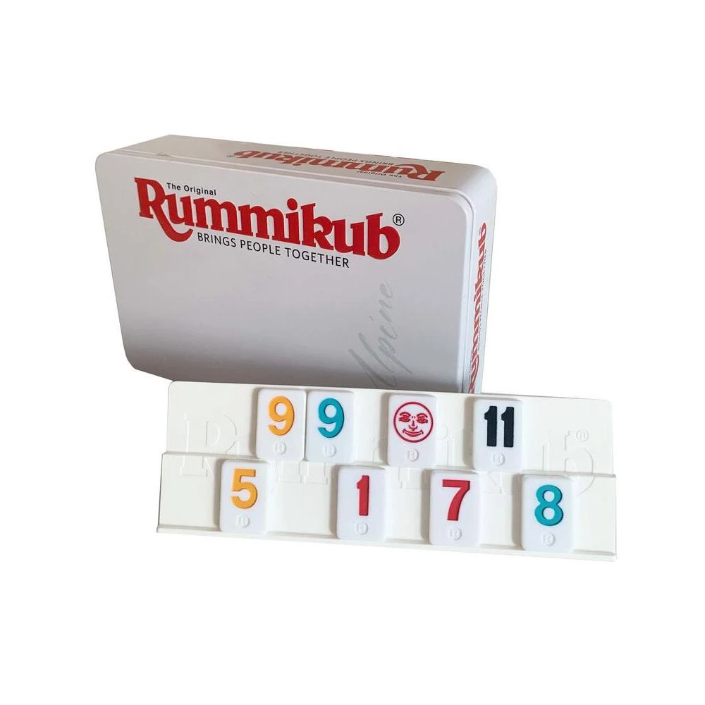 拉密外出型鐵盒新版 Rummikub Alpine 附中文說明書 高雄龐奇桌遊