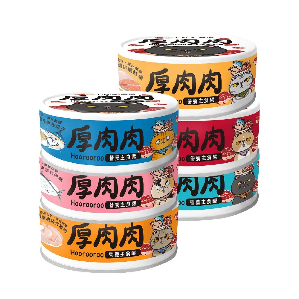 【T.N.A. 悠遊系列】厚肉肉主食貓罐 80g(主食罐 貓罐頭 貓咪罐頭 肉塊)