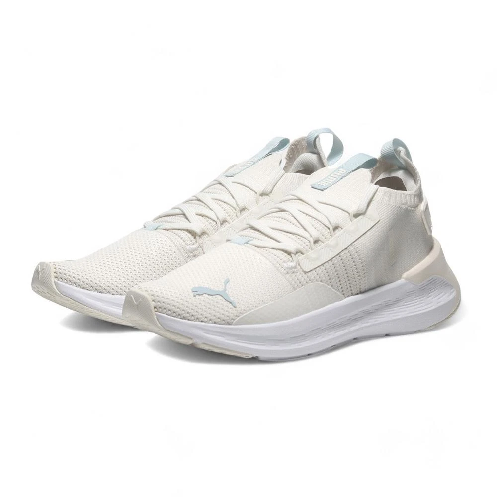 【PUMA】PUMA 慢跑鞋 SOFTRIDE SYMMETRY FUZION 米白藍 襪套 訓練鞋 女 31046003