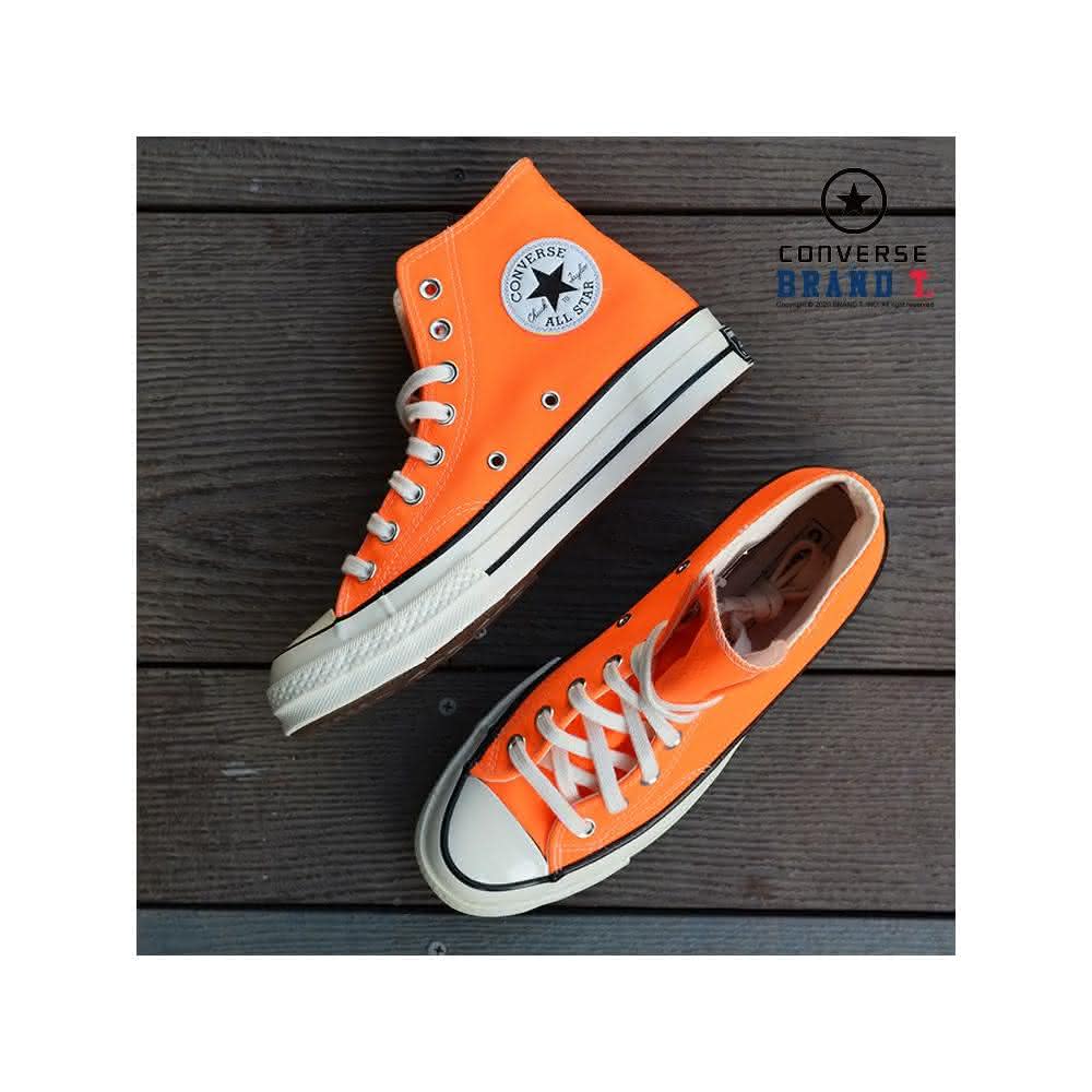 【BRAND T.INC】CONVERSE CHUCK TAYLAR 70S 1970 167700C 螢光橘 三星標高筒帆布鞋