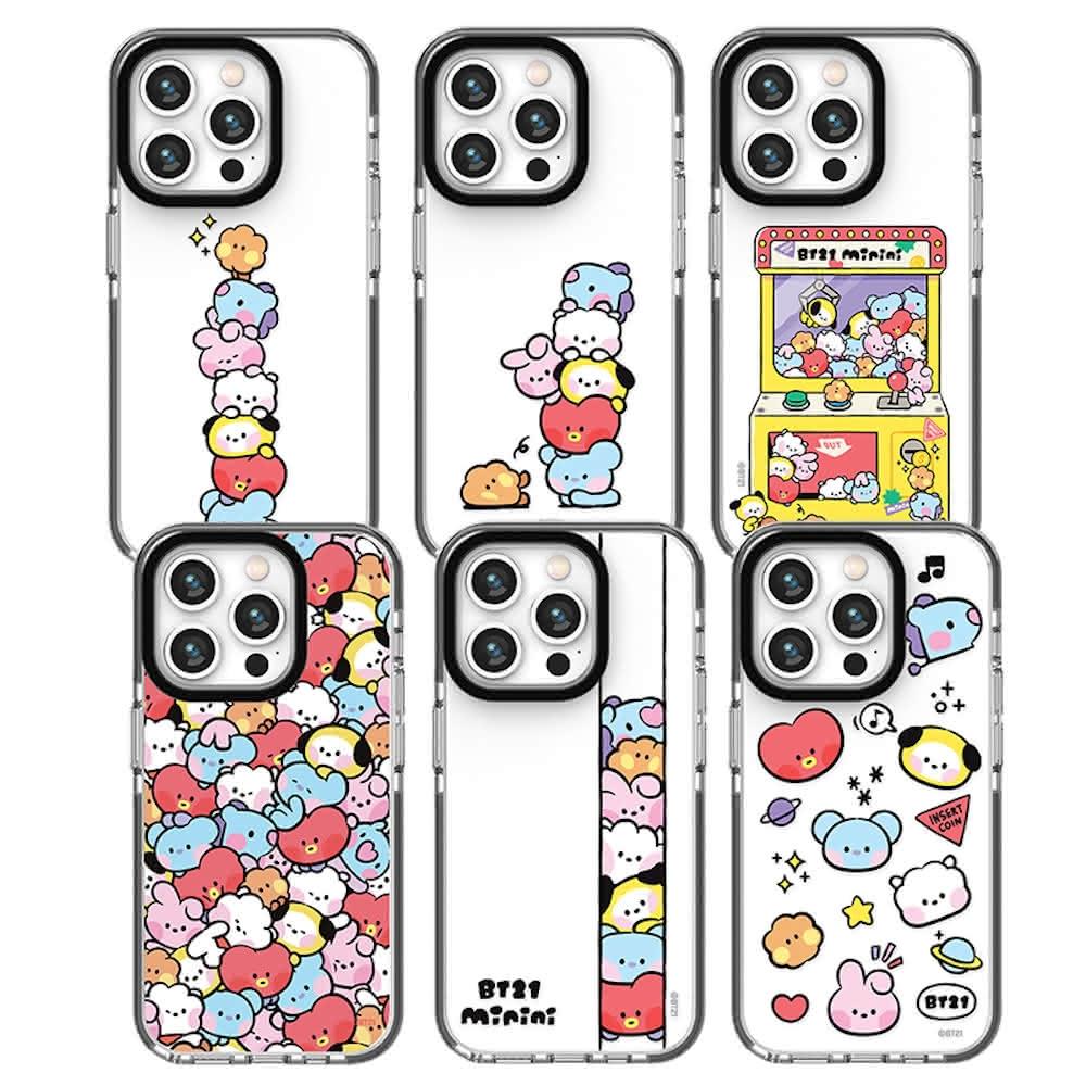 【touch-kr】韓國 BT21 加高鏡頭 手機殼 軟殼(iPhone 15 14 13 12 Pro Max Mini Plus)