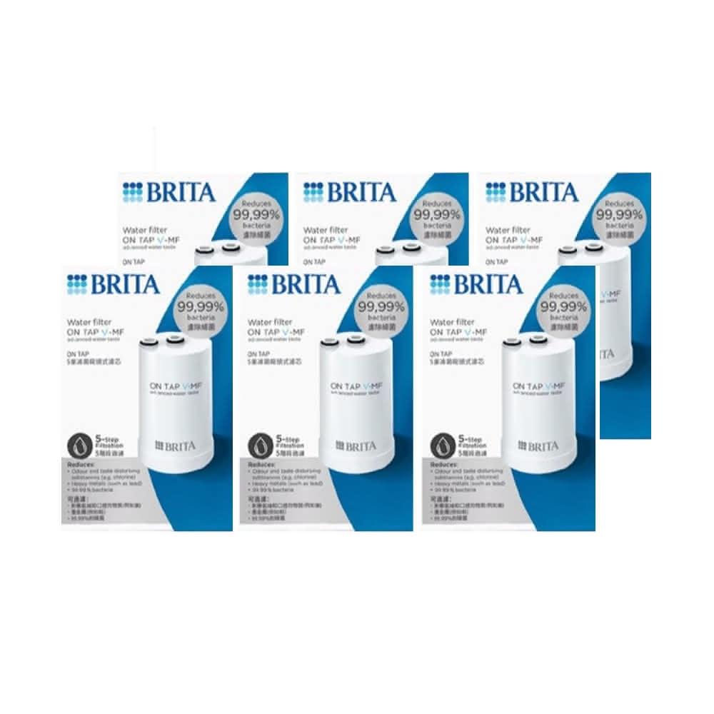 【BRITA】On Tap五重濾菌龍頭式濾芯 6入組(日本製)