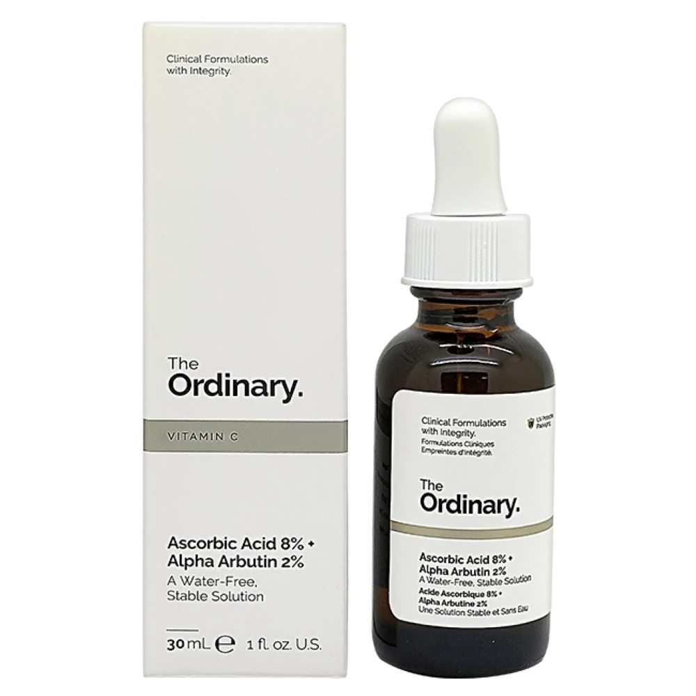 【The Ordinary】亮白精華液 維他命C+熊果素 30ml(精華液)