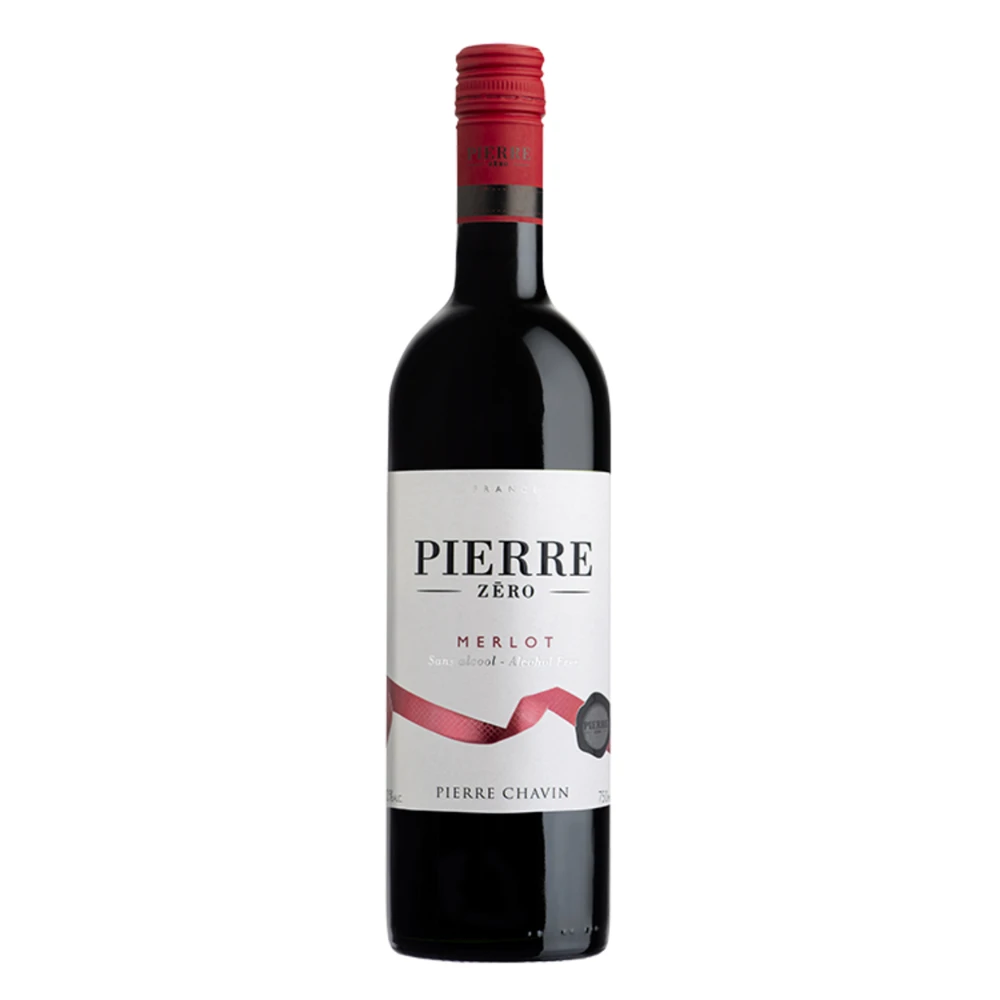 【VEGUE 唯素主義】Pierre Zero 法國夏凡酒莊 經典 梅洛Merlot 無酒精葡萄酒飲 無醇無酒精紅酒(750ml 全素)