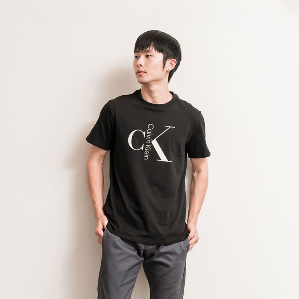 Calvin Klein CK 男版 設計CK LOGO 短袖 上衣 T恤 衣服 美國(現貨 男生短袖 夏天短袖)