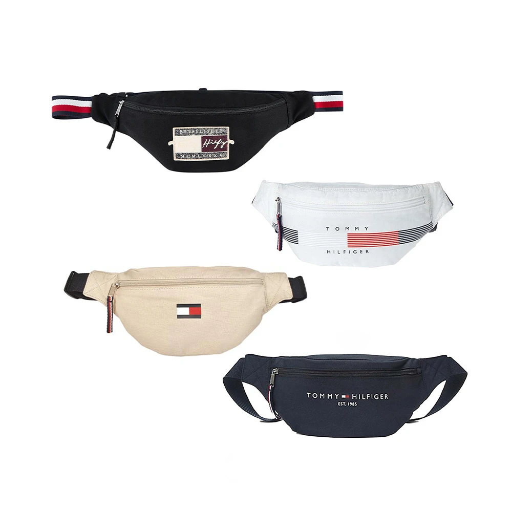 【Tommy Hilfiger】經典 胸包 刺繡 燙印 國旗 文字 男生包包 男生背包 可調 美國(現貨 配件 穿搭)