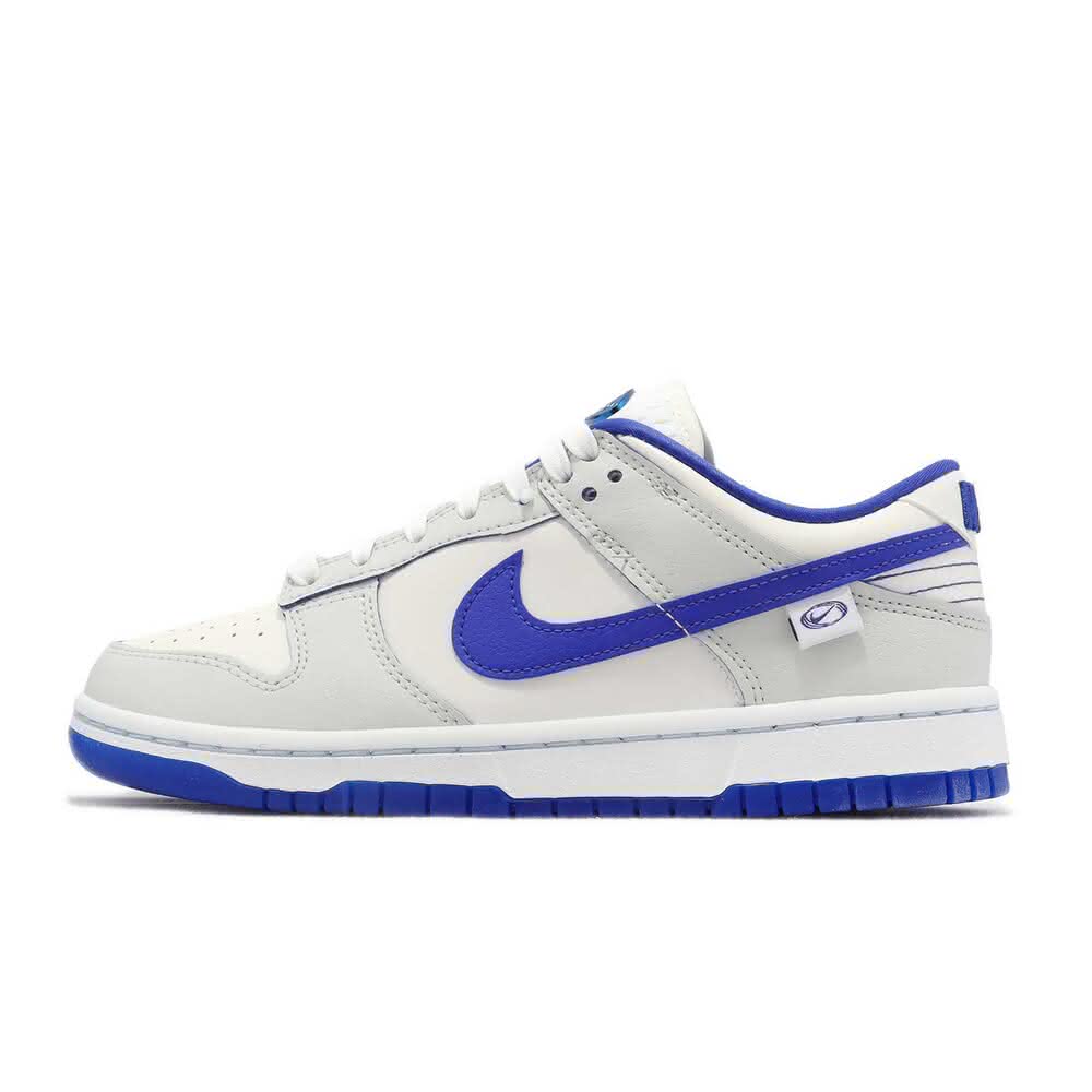 【NIKE 耐吉】Nike Dunk Low Worldwide 標籤 串標 女鞋 寶藍 灰白 FB1841-110(Dunk)