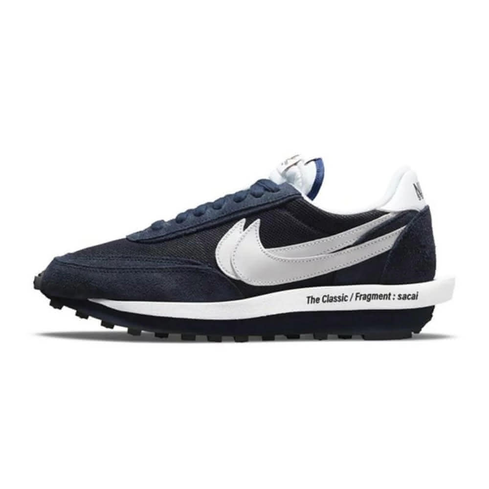 【NIKE 耐吉】Nike LDWaffle x Sacai x Fragment 聯名款 藤原浩 男鞋 深藍(DH2684-400)