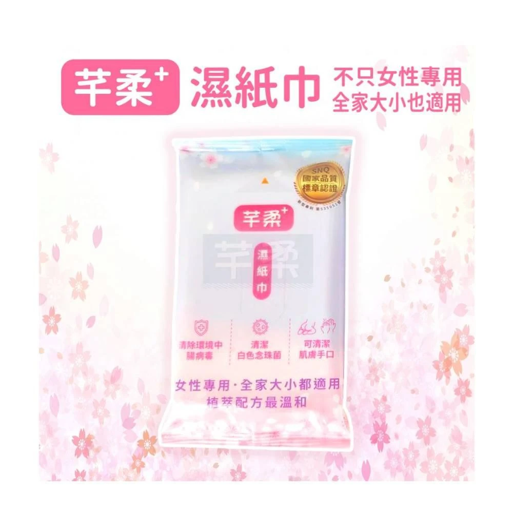 【芊柔】芊柔+plus 濕紙巾X20包 私密好物 清除環境中腸病毒濕紙巾 私密處保養濕巾 女性專用濕巾 清潔濕紙巾 濕巾 溼紙巾(有效清潔白色念珠菌 隨身包)