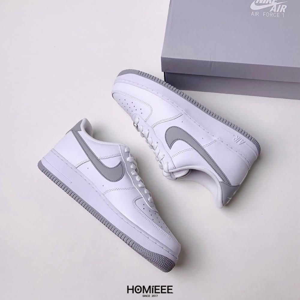 【NIKE 耐吉】Homieee Nike Air Force 1 Grey White 灰白 男鞋(FJ4146-100)