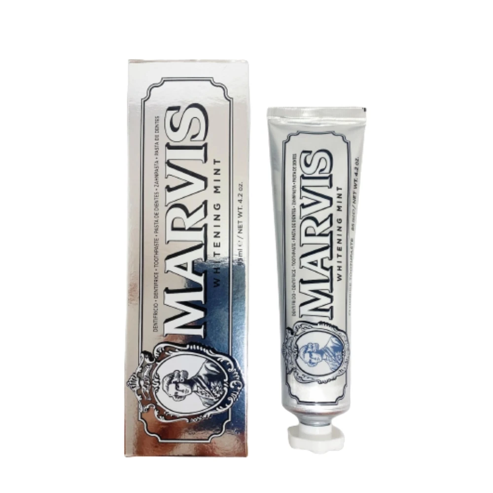 【MARVIS】義大利 MARVIS 頂級牙膏85ml-亮白薄荷(清潔口腔亮白薄荷)