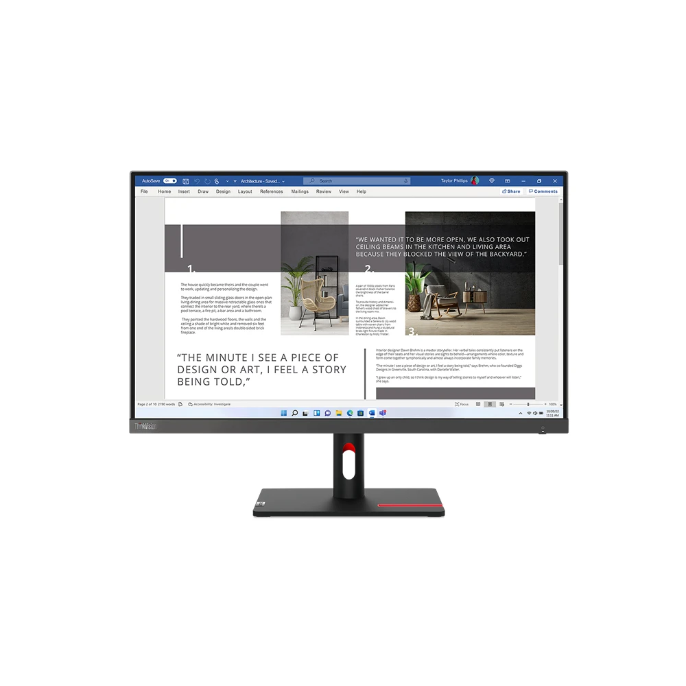 【Lenovo】ThinkVision S27i-30 27吋顯示器(63DFKAR4WW)