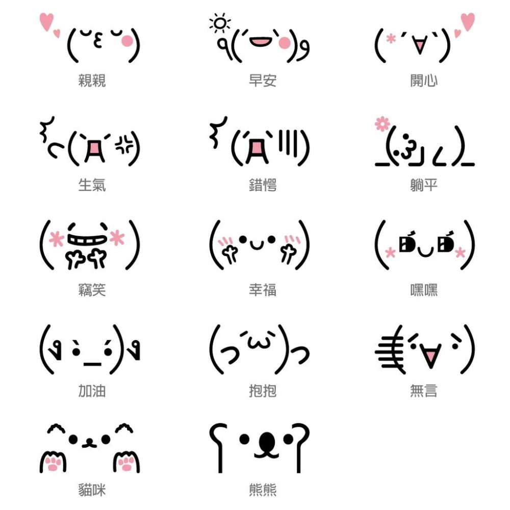 反光屋FKW 顏文字 表情符號 可愛 防水貼紙 反光 手機貼紙 簍空 立體質感(機車貼紙 汽車貼紙 反光貼紙 防水貼紙 車貼)