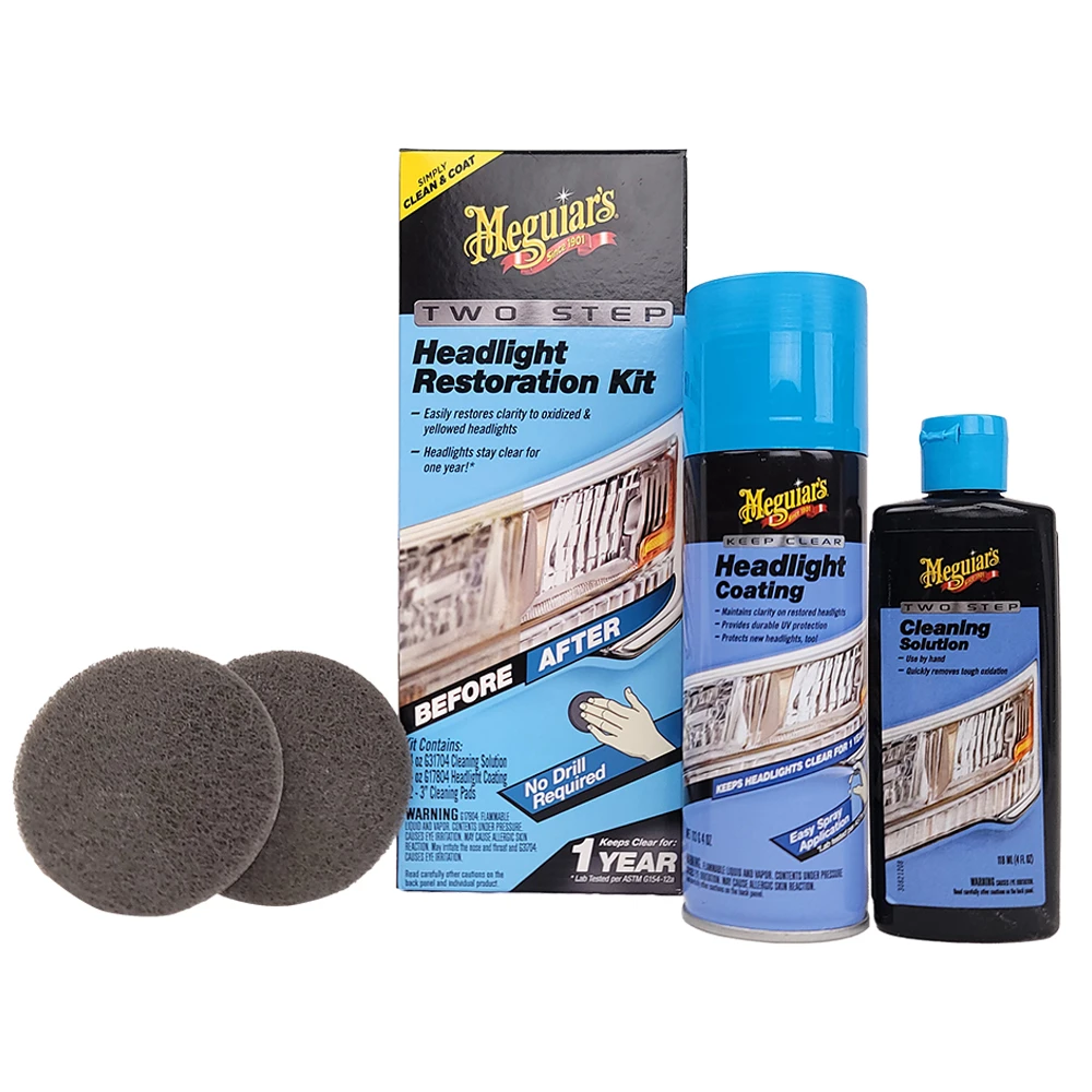 【Meguiars】美光 大燈拋光修護組合包 G2970(車燈外殼保養)