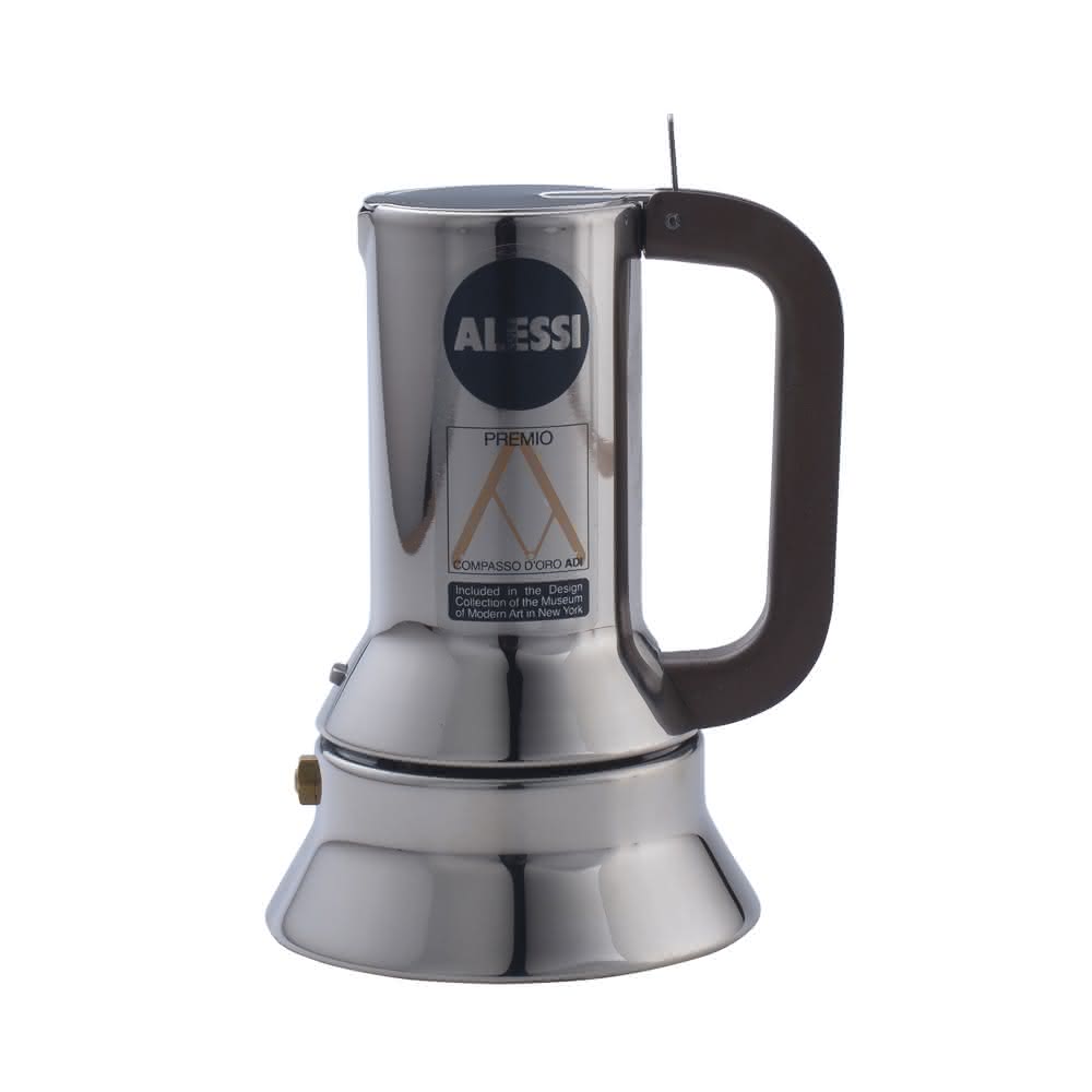 【ALESSI】9090 不鏽鋼摩卡壺 1人份 平輸品(咖啡壺)