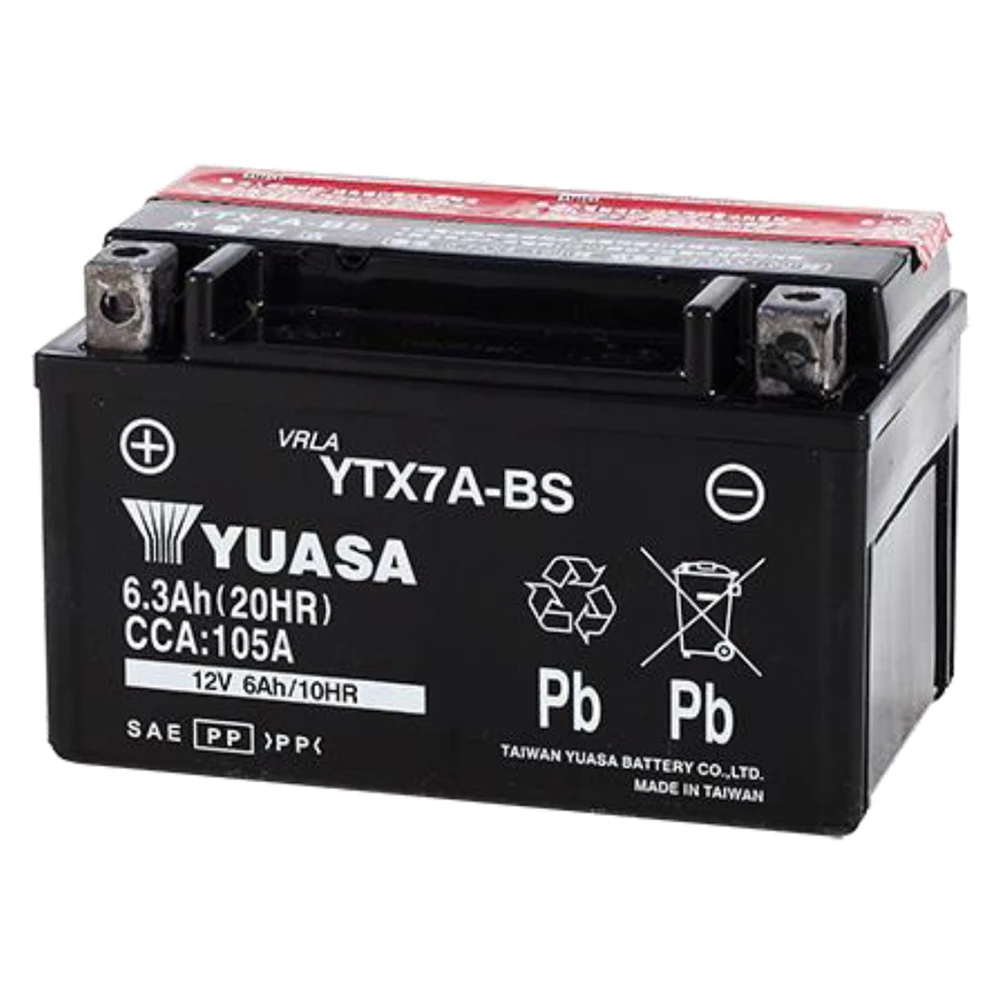 【湯淺】YTX7A-BS(機車電池 車用電瓶 完全免保養 高科技AGM 密閉型電池 電瓶 YUASA 防爆石 鉛鈣合金)